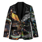 Australia New Zealand Personalised Blazer Maori Aboriginal Art Style - Aussie Hoodie