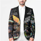 Australia New Zealand Personalised Blazer Maori Aboriginal Art Style - Aussie Hoodie