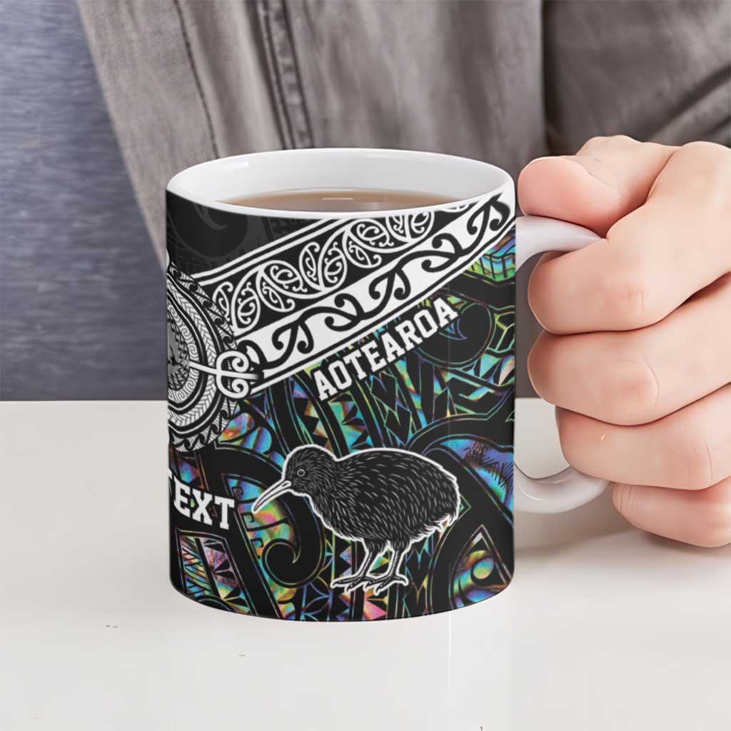 Australia New Zealand Personalised Ceramic Mug Maori Aboriginal Art Style - Aussie Hoodie