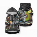 Personalised New Zealand and Australia Pet Hoodie Maori Mix Aboriginal Art Style