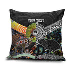 Australia New Zealand Personalised Pillow Cover Maori Aboriginal Art Style - Aussie Hoodie