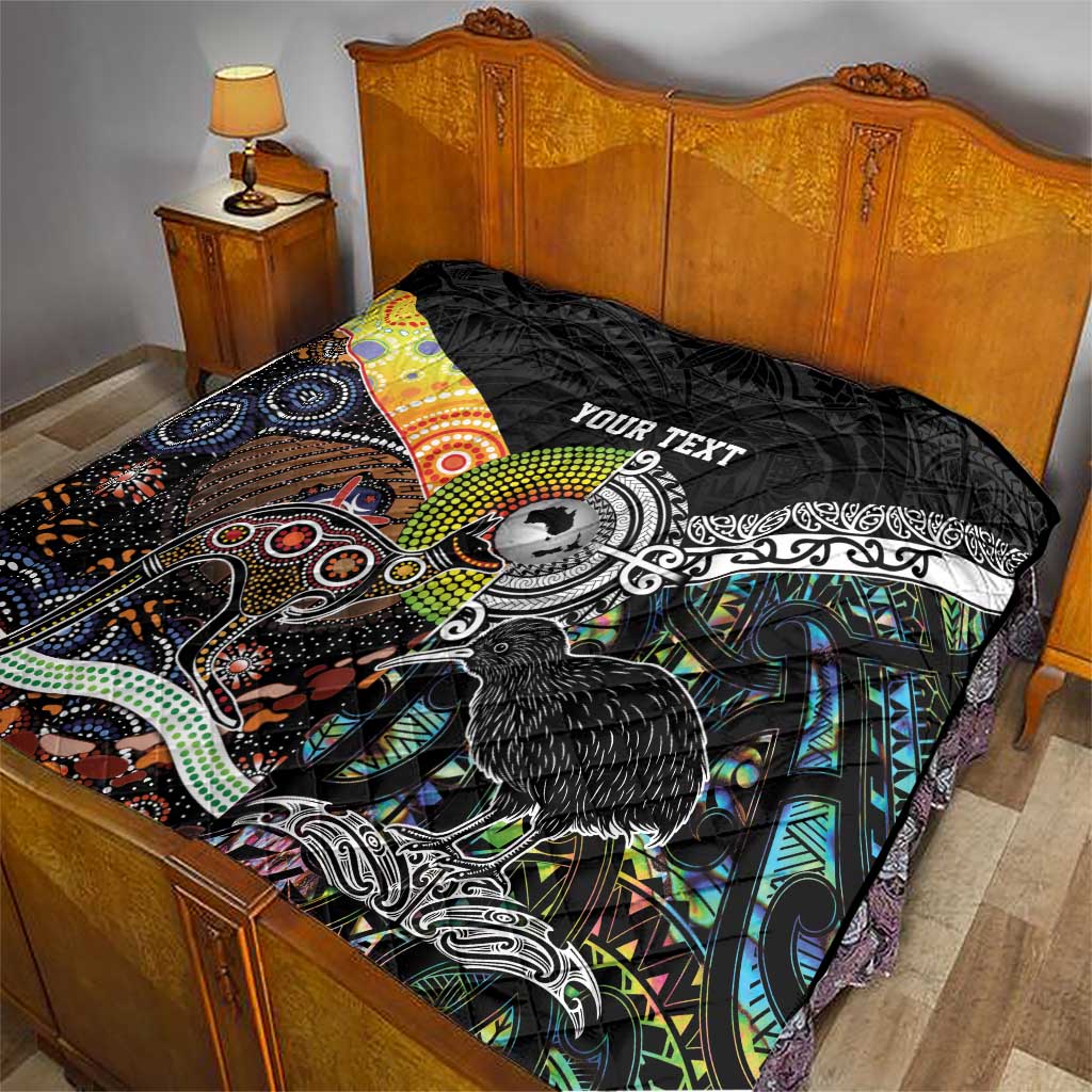 New Zealand and Australia Quilt Maori Mix Aboriginal Art Style