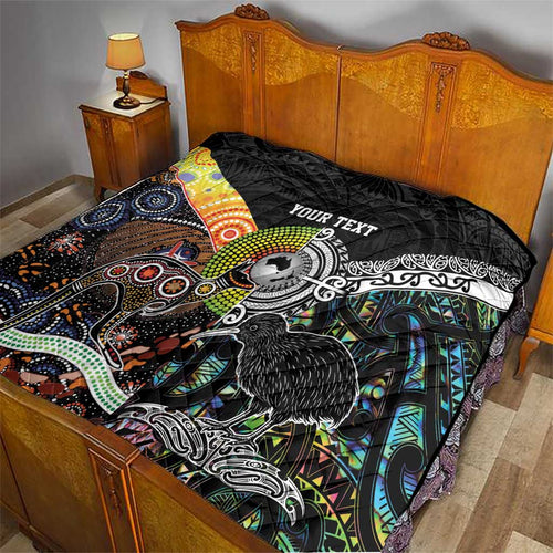 New Zealand and Australia Quilt Maori Mix Aboriginal Art Style