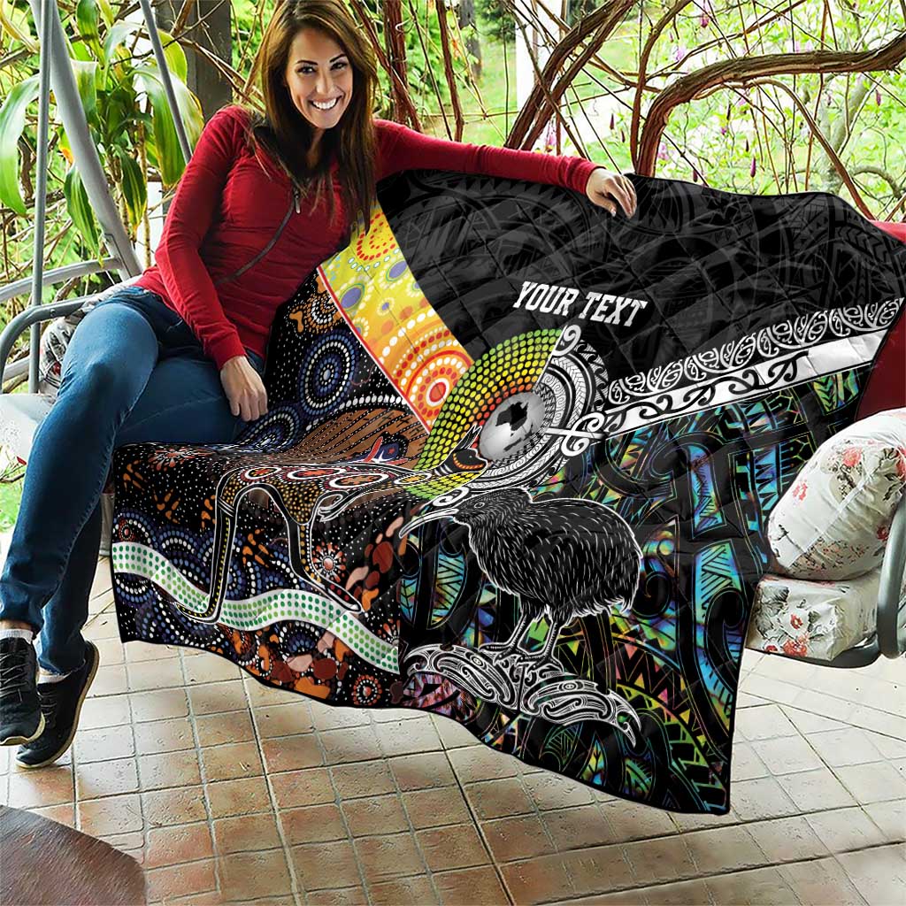New Zealand and Australia Quilt Maori Mix Aboriginal Art Style