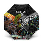 Australia New Zealand Personalised Umbrella Maori Aboriginal Art Style - Aussie Hoodie