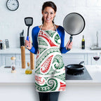 New Zealand Kowhaiwhai Christmas Apron Traditional Maori Koru Pattern - Aussie Hoodie