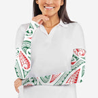New Zealand Kowhaiwhai Christmas Arm Sleeves Traditional Maori Koru Pattern - Aussie Hoodie
