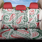 New Zealand Kowhaiwhai Christmas Back Car Seat Cover Traditional Maori Koru Pattern - Aussie Hoodie