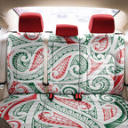 New Zealand Kowhaiwhai Christmas Back Car Seat Cover Traditional Maori Koru Pattern - Aussie Hoodie