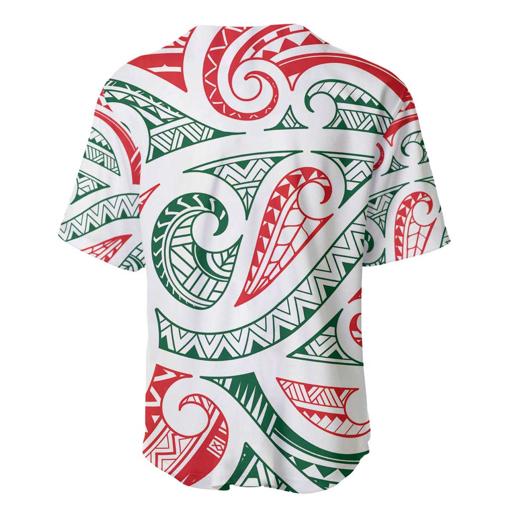 New Zealand Kowhaiwhai Christmas Baseball Jersey Traditional Maori Koru Pattern - Aussie Hoodie