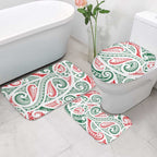 New Zealand Kowhaiwhai Christmas Bathroom Set Traditional Maori Koru Pattern - Aussie Hoodie