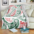 New Zealand Kowhaiwhai Christmas Blanket Traditional Maori Koru Pattern - Aussie Hoodie