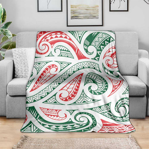 New Zealand Kowhaiwhai Christmas Blanket Traditional Maori Koru Pattern - Aussie Hoodie