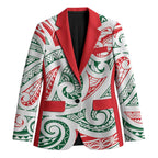 New Zealand Kowhaiwhai Christmas Blazer Traditional Maori Koru Pattern - Aussie Hoodie