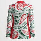 New Zealand Kowhaiwhai Christmas Blazer Traditional Maori Koru Pattern - Aussie Hoodie