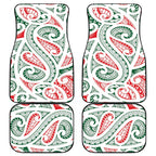 New Zealand Kowhaiwhai Christmas Car Mats Traditional Maori Koru Pattern - Aussie Hoodie