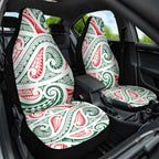 New Zealand Kowhaiwhai Christmas Car Seat Cover Traditional Maori Koru Pattern - Aussie Hoodie