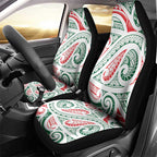 New Zealand Kowhaiwhai Christmas Car Seat Cover Traditional Maori Koru Pattern - Aussie Hoodie