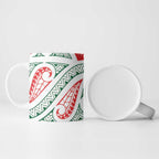 New Zealand Kowhaiwhai Christmas Ceramic Mug Traditional Maori Koru Pattern - Aussie Hoodie