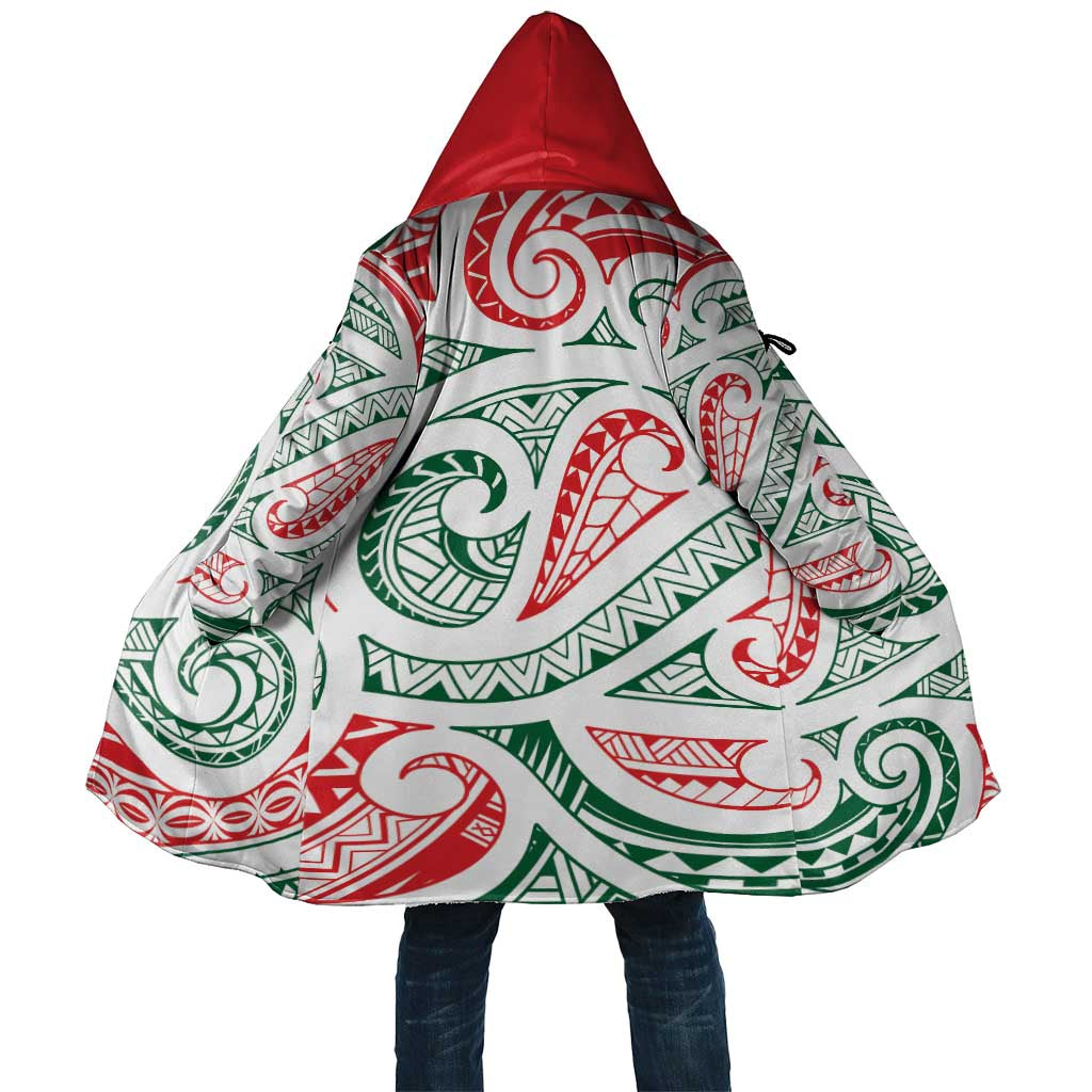 New Zealand Kowhaiwhai Christmas Cloak Traditional Maori Koru Pattern - Aussie Hoodie