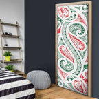 New Zealand Kowhaiwhai Christmas Door Cover Traditional Maori Koru Pattern - Aussie Hoodie