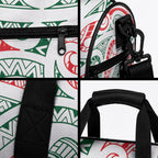 New Zealand Kowhaiwhai Christmas Duffle Bag Traditional Maori Koru Pattern
