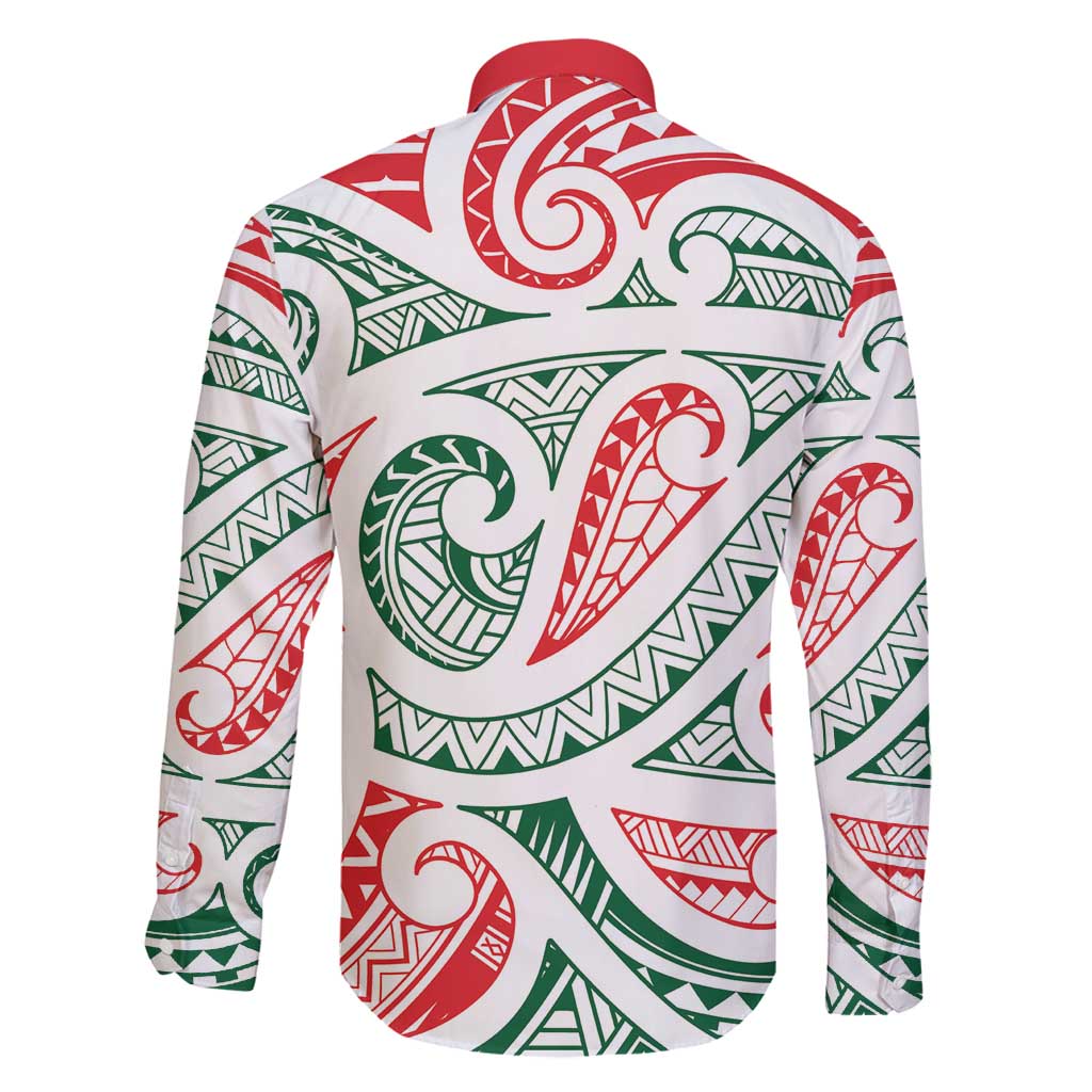 New Zealand Kowhaiwhai Christmas Family Matching Long Sleeve Bodycon Dress and Hawaiian Shirt Traditional Maori Koru Pattern - Aussie Hoodie