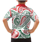 New Zealand Kowhaiwhai Christmas Family Matching Mermaid Dress and Hawaiian Shirt Traditional Maori Koru Pattern - Aussie Hoodie