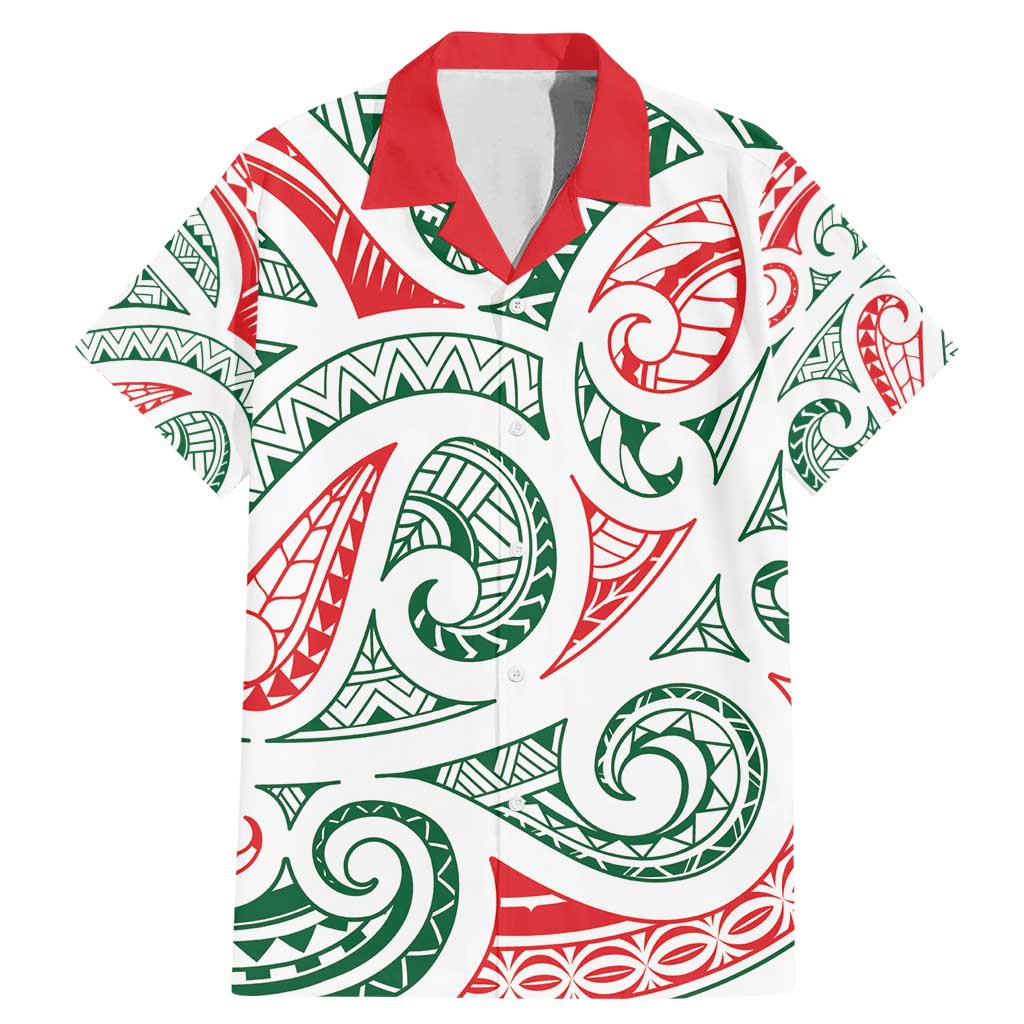 New Zealand Kowhaiwhai Christmas Family Matching Mermaid Dress and Hawaiian Shirt Traditional Maori Koru Pattern - Aussie Hoodie