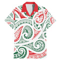 New Zealand Kowhaiwhai Christmas Family Matching Mermaid Dress and Hawaiian Shirt Traditional Maori Koru Pattern - Aussie Hoodie