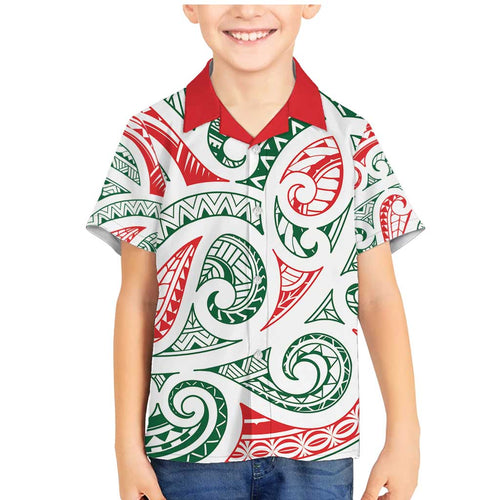 New Zealand Kowhaiwhai Christmas Family Matching Mermaid Dress and Hawaiian Shirt Traditional Maori Koru Pattern - Aussie Hoodie