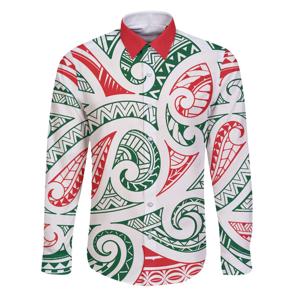 New Zealand Kowhaiwhai Christmas Family Matching Puletasi and Hawaiian Shirt Traditional Maori Koru Pattern - Aussie Hoodie