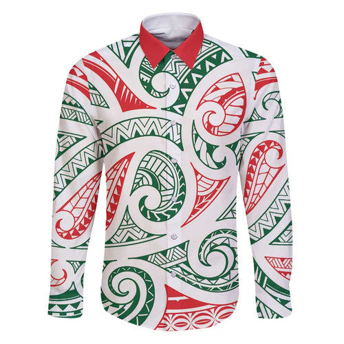 New Zealand Kowhaiwhai Christmas Family Matching Puletasi and Hawaiian Shirt Traditional Maori Koru Pattern - Aussie Hoodie