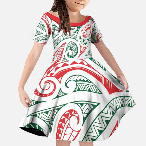 New Zealand Kowhaiwhai Christmas Family Matching Tank Maxi Dress and Hawaiian Shirt Traditional Maori Koru Pattern - Aussie Hoodie