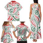 New Zealand Kowhaiwhai Christmas Family Matching Tank Maxi Dress and Hawaiian Shirt Traditional Maori Koru Pattern - Aussie Hoodie