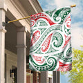 New Zealand Kowhaiwhai Christmas Garden Flag Traditional Maori Koru Pattern - Aussie Hoodie