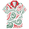 New Zealand Kowhaiwhai Christmas Hawaiian Shirt Traditional Maori Koru Pattern - Aussie Hoodie