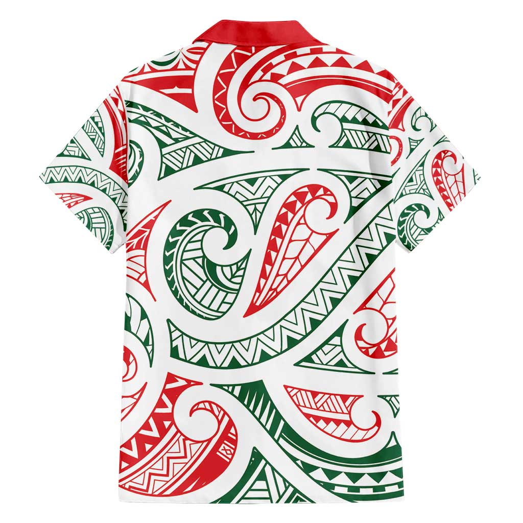 New Zealand Kowhaiwhai Christmas Hawaiian Shirt Traditional Maori Koru Pattern - Aussie Hoodie