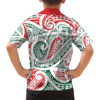 New Zealand Kowhaiwhai Christmas Hawaiian Shirt Traditional Maori Koru Pattern - Aussie Hoodie