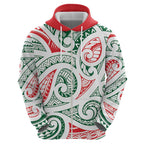 New Zealand Kowhaiwhai Christmas Hoodie Traditional Maori Koru Pattern - Aussie Hoodie