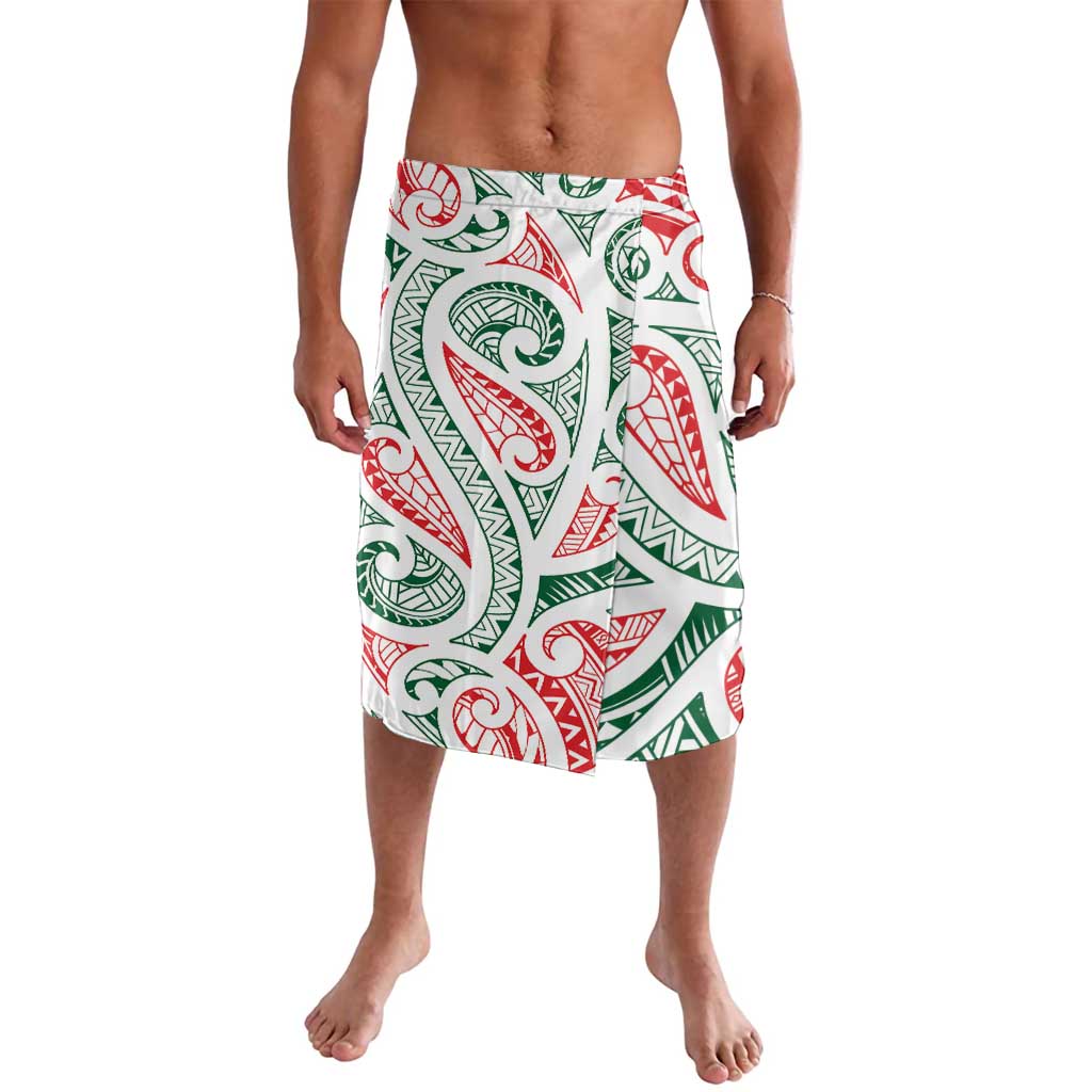 New Zealand Kowhaiwhai Christmas Lavalava Traditional Maori Koru Pattern - Aussie Hoodie