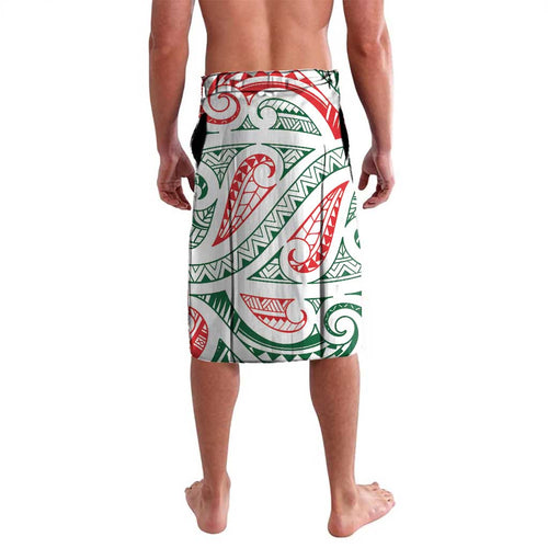 New Zealand Kowhaiwhai Christmas Lavalava Traditional Maori Koru Pattern - Aussie Hoodie