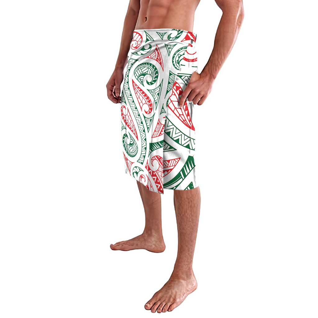 New Zealand Kowhaiwhai Christmas Lavalava Traditional Maori Koru Pattern - Aussie Hoodie