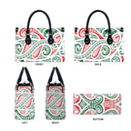 New Zealand Kowhaiwhai Christmas Leather Bag Traditional Maori Koru Pattern - Aussie Hoodie
