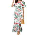 New Zealand Kowhaiwhai Christmas Mermaid Dress Traditional Maori Koru Pattern - Aussie Hoodie