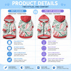 New Zealand Kowhaiwhai Christmas Pet Hoodie Traditional Maori Koru Pattern