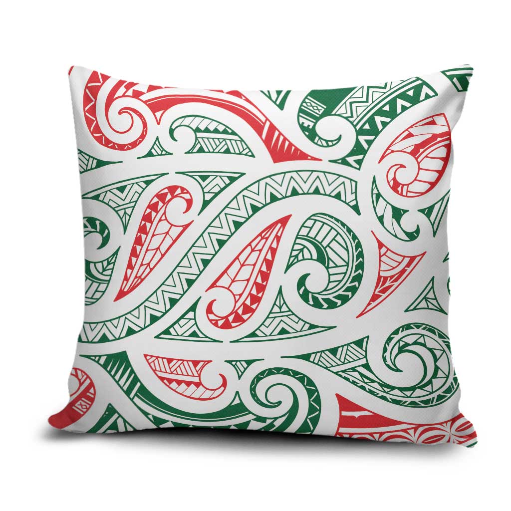 New Zealand Kowhaiwhai Christmas Pillow Cover Traditional Maori Koru Pattern - Aussie Hoodie