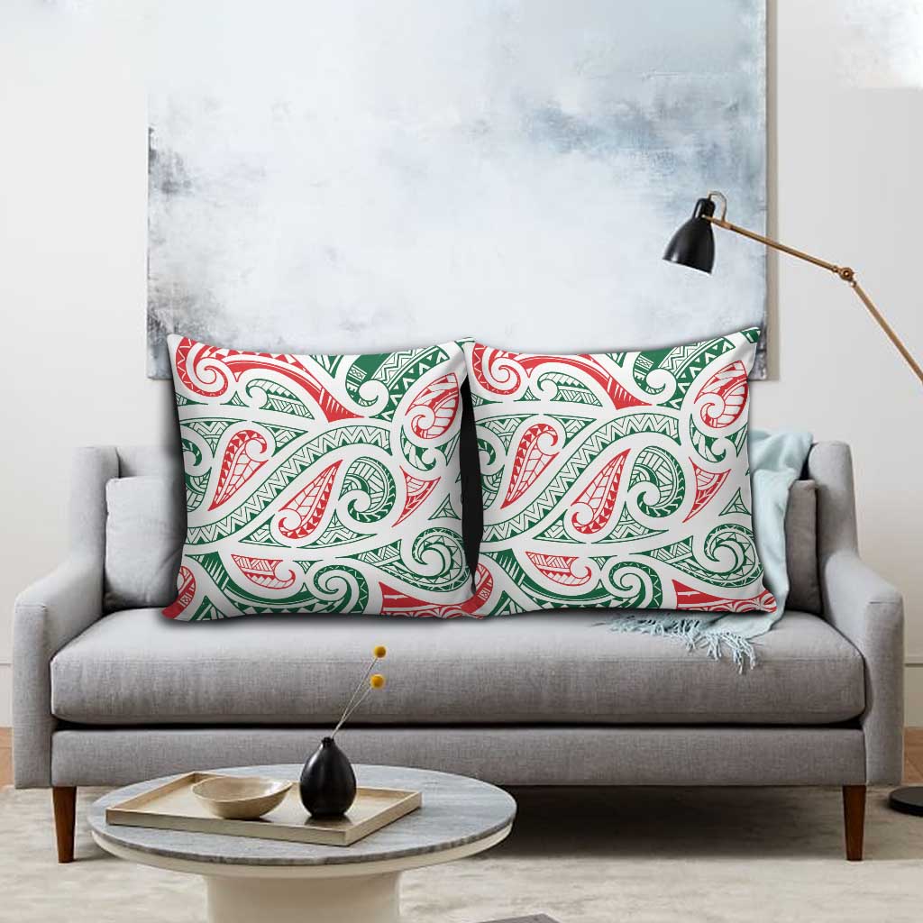 New Zealand Kowhaiwhai Christmas Pillow Cover Traditional Maori Koru Pattern - Aussie Hoodie