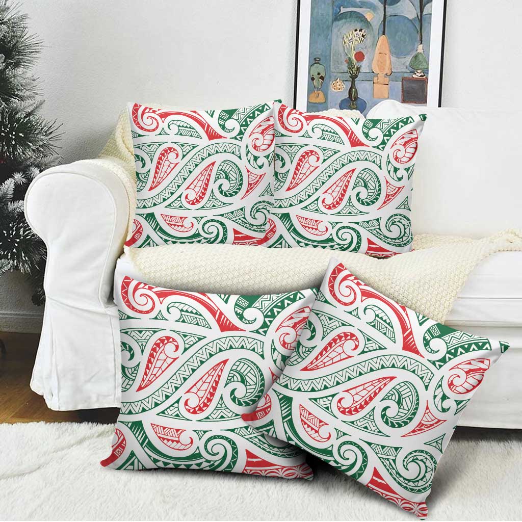 New Zealand Kowhaiwhai Christmas Pillow Cover Traditional Maori Koru Pattern - Aussie Hoodie