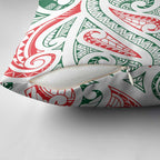 New Zealand Kowhaiwhai Christmas Pillow Cover Traditional Maori Koru Pattern - Aussie Hoodie